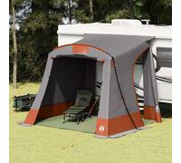 vidaXL Tailgate Tent Grey and Orange 285 x 255 x 245 cm Taffeta