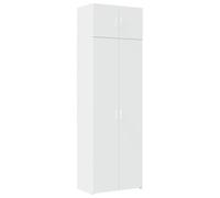 vidaXL Tall Cabinet White 70 x 42.5 x 225 cm Wood Material