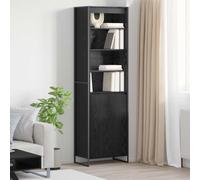 vidaXL Tall Cabinets Black Oak 60 x 36 x 200 cm Engineered Wood