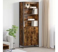 vidaXL Tall Cabinets Smoke Oak 79 x 36 x 200 cm Engineered Wood