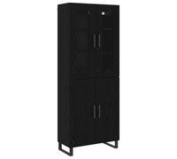 vidaXL Tall Storage Unit - A modern and compact rectangular cabinet for the living room or home office, with practical shelves.