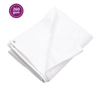 vidaXL Tarpaulin 260 g/m² 4x8 m White HDPE Tarp Ground Sheet Camping Cover