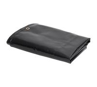 Tarpaulin Black 1.5x10m Canvas PVC 650g/m² Heavy Duty Eyelets UV ResistantMildew