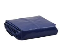 vidaXL Heavy-Duty Blue Tarpaulin 1.5x2.5m - Water/Tear/UV Resistant Canvas Cover with Metal Eyelets for Furniture, Vehicles, Materials