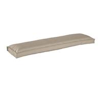vidaXL taupe rectangular indoor cushion - polyester pillow for sofa/bed/decor 150x40 cm
