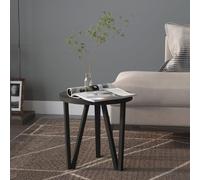 vidaXL Tea Table Black Ø35 cm MDF