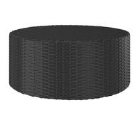 vidaXL Tea Table Black 68x68x30 cm Poly Rattan UK HOT