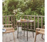 vidaXL Tea Table Brown 45 cm Poly Rattan UK