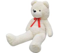vidaXL Teddy Bear Cuddly Toy Plush White 170cm Soft Stuffed Toy Children Gift