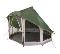vidaXL Teepee Family Tent Green for 6 People Waterproof