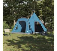 vidaXL Teepee Tent 5-Person with Roof Blue 545 x 450 x 295 cm