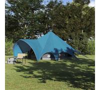 vidaXL Teepee Tent 5-Person with Roof Blue and Grey 415 x 415 x 247 cm