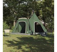 vidaXL Teepee Tent 5-Person with Roof Green 545 x 450 x 295 cm