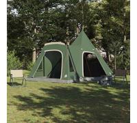 vidaXL Teepee Tent 5-Person with Roof Green 545 x 450 x 295 cm