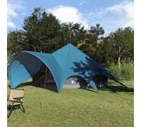 vidaXL Teepee Tent 7-Person with Roof Blue and Grey 600 x 600 x 347 cm