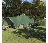 vidaXL Teepee Tent 9-Person Green and Grey 502 x 502 x 297 cm