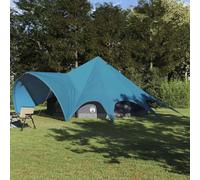 vidaXL Teepee Tent 9-Person with Roof Blue and Grey 502 x 502 x 297 cm