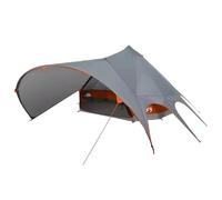 vidaXL Teepee Tent with Roof, Grey and Orange, 600 x 600 x 347 cm