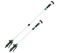 vidaXL Telescopic Spray Lance -Extendable 75-110cm, 180° Rotating Head, 10 Water Patterns, Durable Aluminum/ABS/TPR, Flow Control, Garden Watering Wand in Green/Black