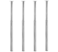 vidaXL 4x Telescopic Table Legs Chrome 710mm-1100mm Adjustable Breakfast Bar