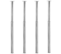 vidaXL 4x Telescopic Table Legs Chrome 710mm-1100mm Adjustable Breakfast Bar