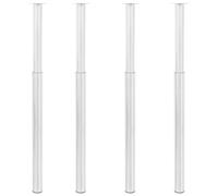 vidaXL Telescopic Table Legs 4 pcs Stainless Steel 710 mm-1100 mm