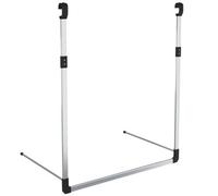 Vidaxl Telescopic Wardrobe Hanging Rail Silver