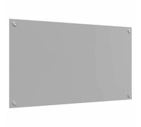 vidaxl Tempered Glass Kitchen backsplash - Light Grey 90x50cm | Heat Resistant splashback with Smooth Surface | fits Modern Home interiors & Protects Against Spills