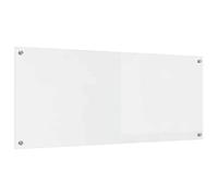 vidaXL Tempered Glass Kitchen Backsplash - Transparent, Heat-Resistant, Easy Clean, 120x50cm