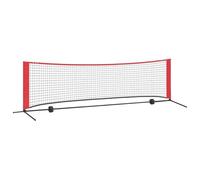 vidaXL Tennis net black and red 301 x 90.5 x 87 cm polyester