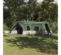 vidaXL Tent 16-Person with Roof with Storage Green 680 x 510 x 210 cm