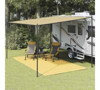 vidaXL Tent Carpet 250x400 cm Beige Patio Outdoor Camping Rug Tent Accessory