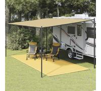 vidaXL Tent Carpet 250x500 cm Beige Patio Outdoor Camping Rug Tent Accessory