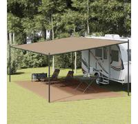vidaXL Tent Carpet Taupe 400x800 cm HDPE
