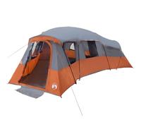 vidaXL Tent Gray and Orange Large Polyester