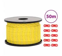 vidaXL Tent Guy Rope with Reflective Strips and Spanners Tent Guide Rope 5 mm