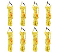 vidaXL Tent Guy Ropes with Spanners Reflective 8 pcs 4 m 4 mm