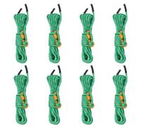 vidaXL Tent Guy Ropes with Spanners Reflective Tent Guide Rope 8 pcs 4 mm