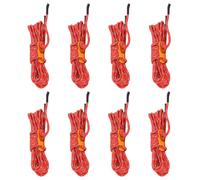vidaXL Tent Guy Ropes with Spanners Reflective Tent Guide Rope 8 pcs 4 mm