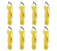 vidaXL Tent Guy Ropes with Spanners Reflective Tent Guide Rope 8 pcs 4 mm