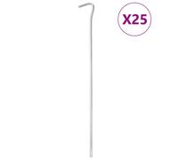 vidaXL Tent Pegs 25 pcs 30 cm Ø5 mm Galvanised Steel