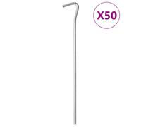 vidaXL Tent Pegs 50 pcs 23 cm Ø5 mm Galvanised Steel
