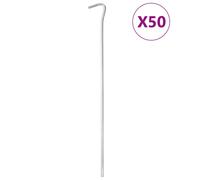 vidaXL Tent Pegs 50 pcs 30 cm Ø7 mm Galvanised Steel