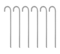 vidaXL Tent Pegs 6 pcs 41.5 cm Ø12 mm Galvanised Steel