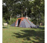 vidaXL Tent with Roof Grey and Orange and Black 510 x 240 x 156 cm