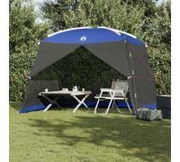 Camping Gazebo Azure Blue Polyester 320x320x218cm Waterproof Mesh Tent +CarryBag
