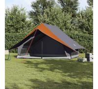 vidaXL Tents with Roof Grey and orange 315 x 330 x 200 cm Polyester