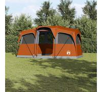 vidaXL Tents with Roof Grey and orange 435 x 255 x 216 cm Polyester