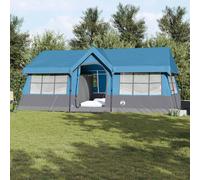 vidaXL 12 Person Outdoor Camping Tent Made of Waterproof Polyester and Fiberglass, Lightweight, Portable, with Ventilated Mesh Windows and Easy Assembly for Family and Group Trips.