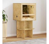vidaXL Terrarium Base Brown 50 x 50 x 50 cm OSB